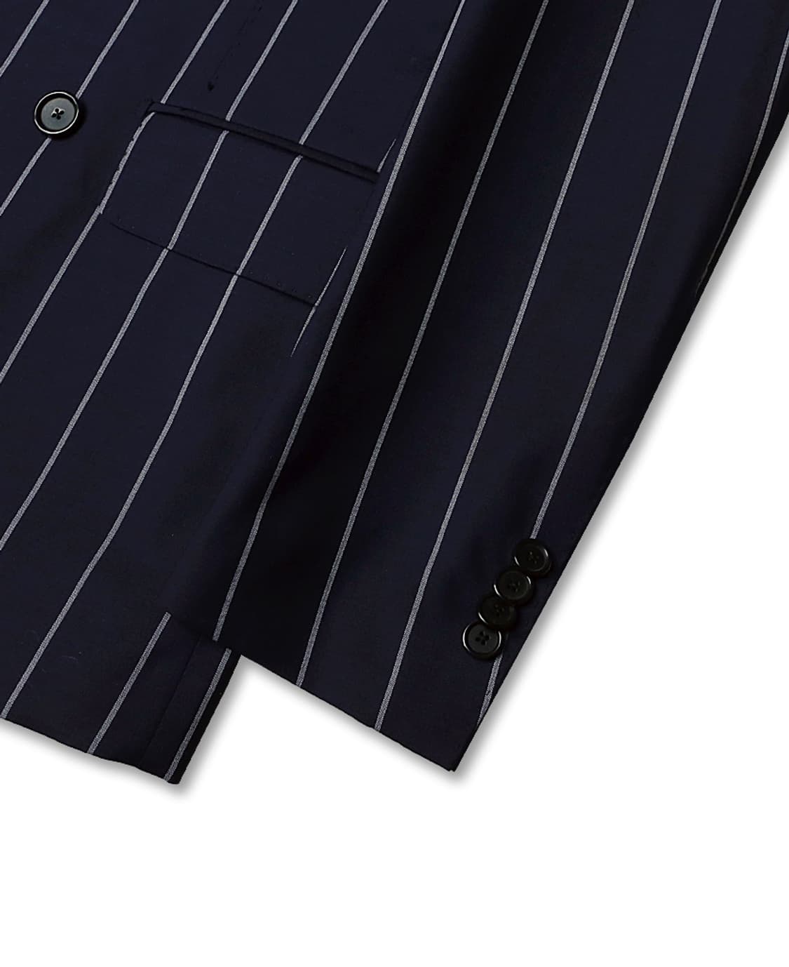 맨온더분 [Man On The Boon] 네이비 스트라이프 더블 수트 상품이미지4