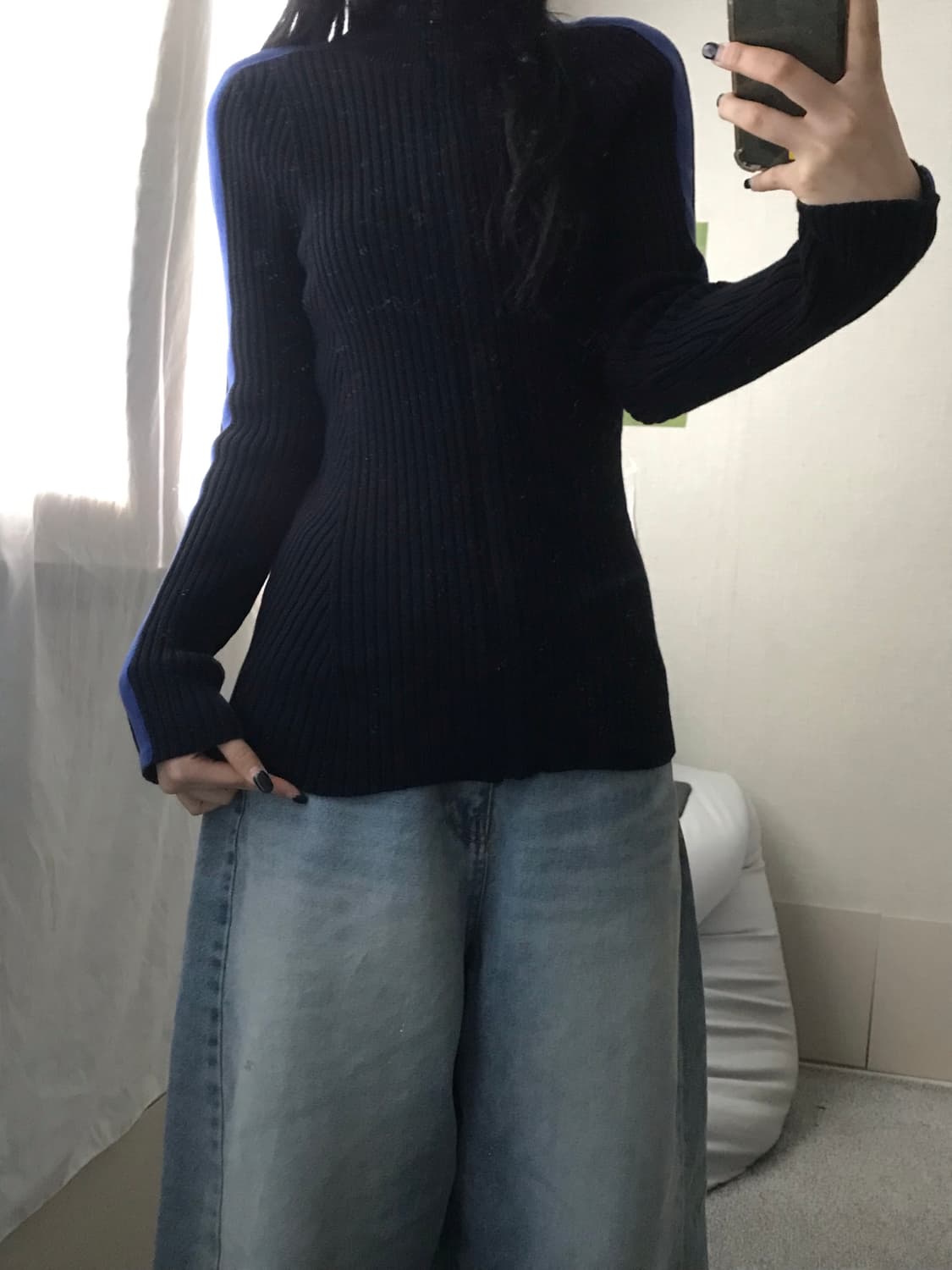 폴로 딱붙핏 니트집업 상품이미지5