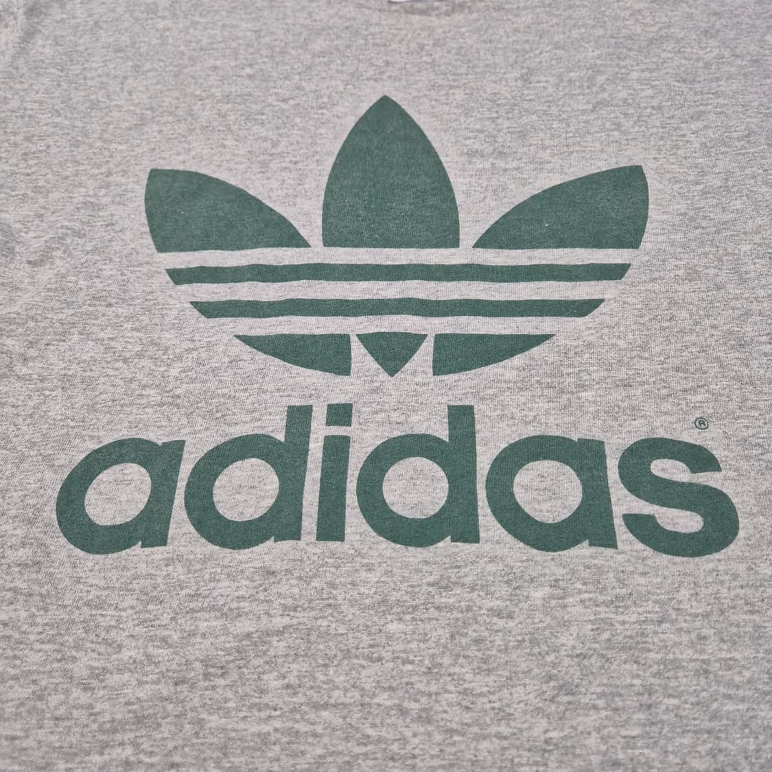 90~00s Adidas trefoil 양면 프린팅 티셔츠 (M) 상품이미지4