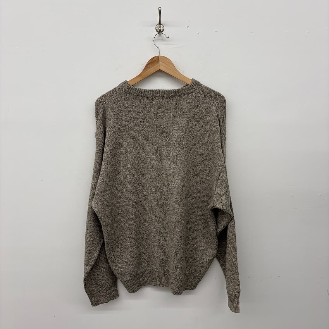 MCM 체크 패턴 니트 브라운 남성 XL 상품이미지4