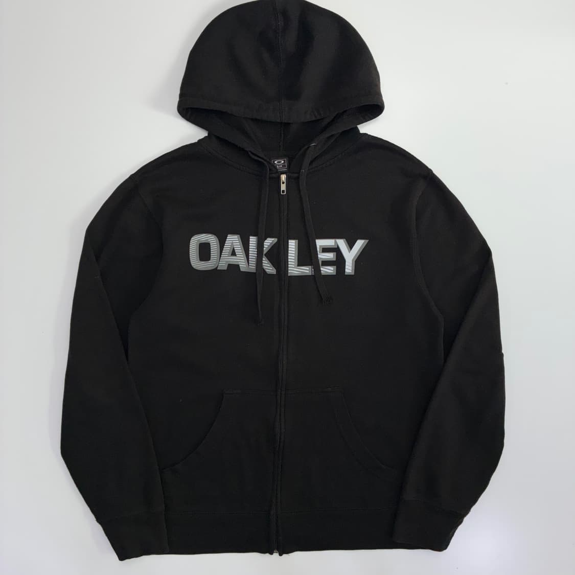 Oakley  오클리 90,s 아카이브 심볼 블랙 후드집업 상품이미지2
