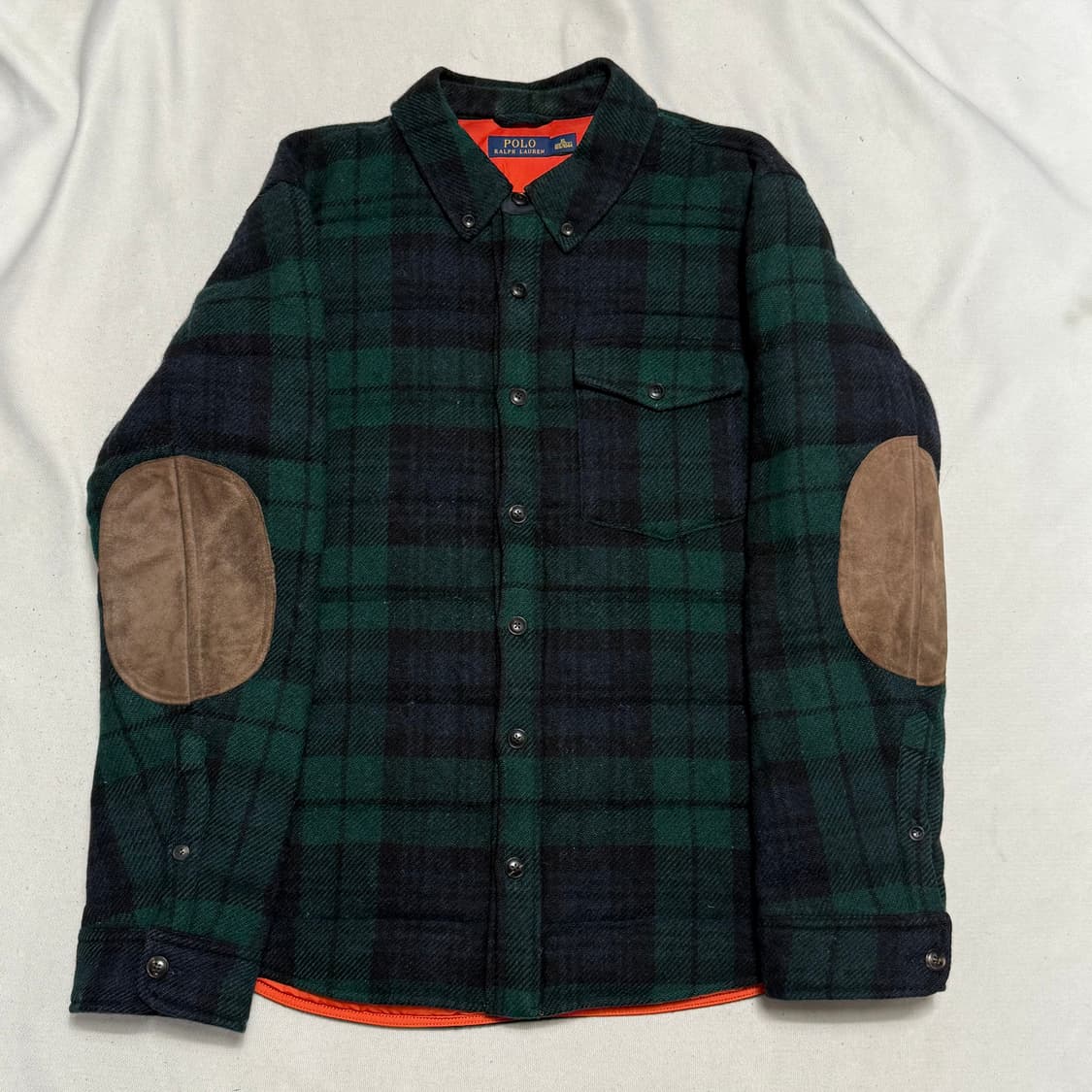 XL 폴로랄프로렌 블랙와치 울 누빔 셔츠자켓 상품이미지2