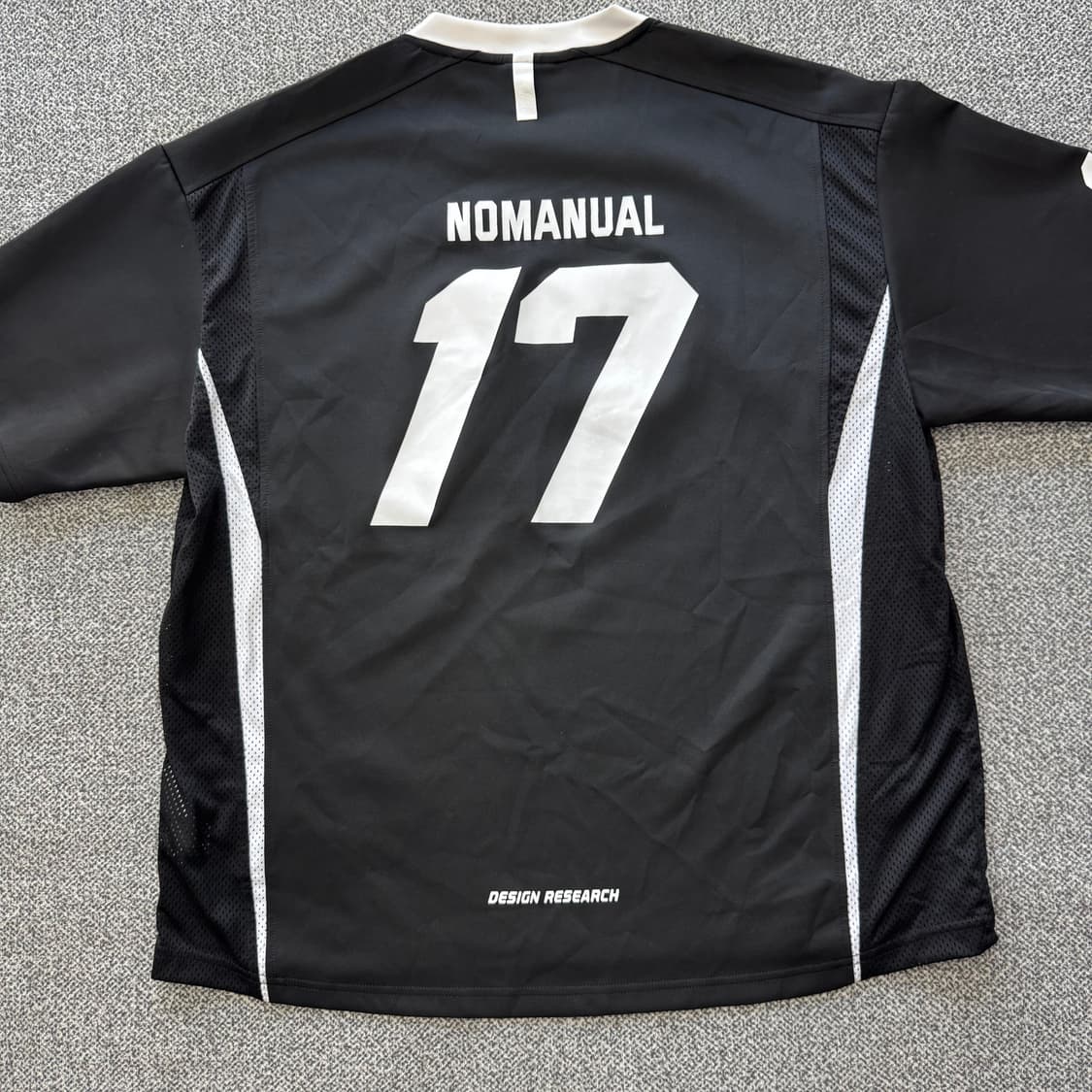 노매뉴얼 져지 17 메쉬 블록 풋볼 반팔 상품이미지2