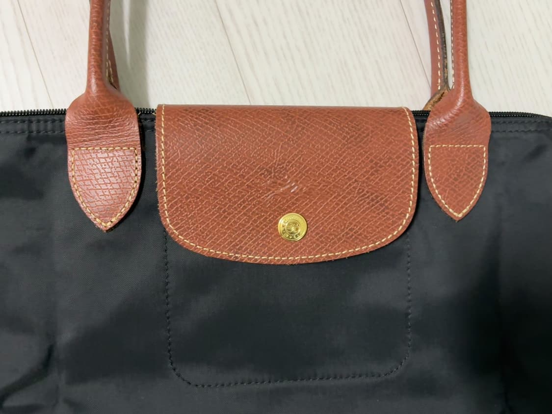 롱샴 르 플리아쥬 숄더백 m 미디움 블랙 상품이미지2