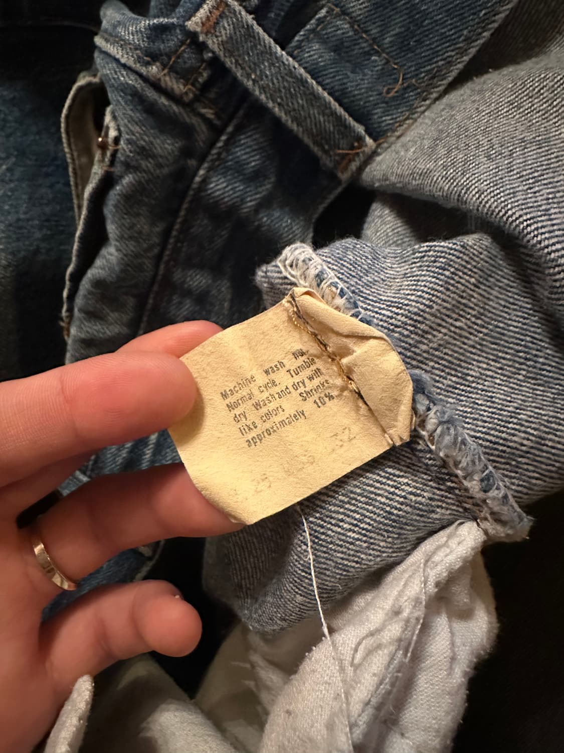 80s USA 빈티지 리바이스 501 데님 팬츠 상품이미지8