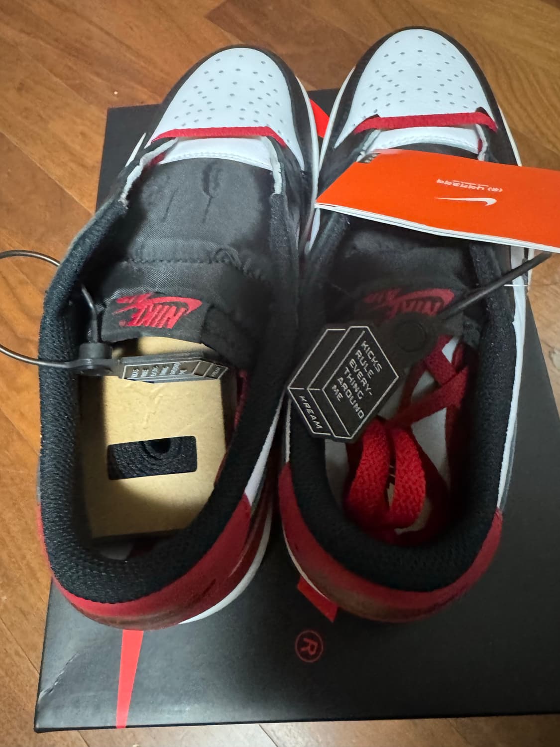 정품새제품 나이키 조던1 로우 OG 블랙토 270mm 상품이미지5