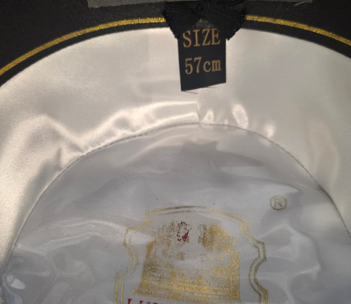 프리미엄 100%양모 페도라 그레이 블랙리본 사이즈 57cm 상품이미지5