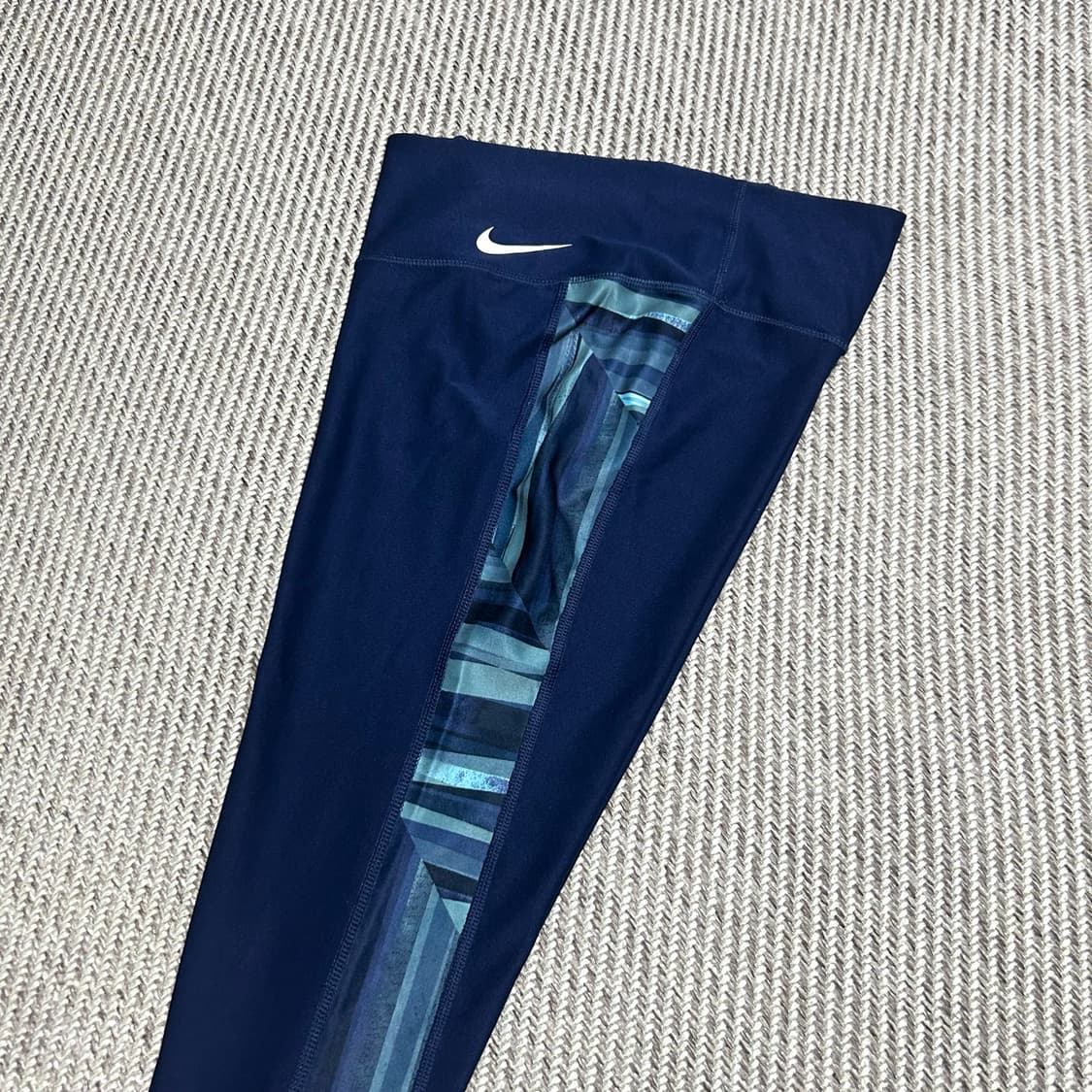 [M] Nike 나이키 우먼즈 드라이핏 레깅스 네이비 상품이미지4