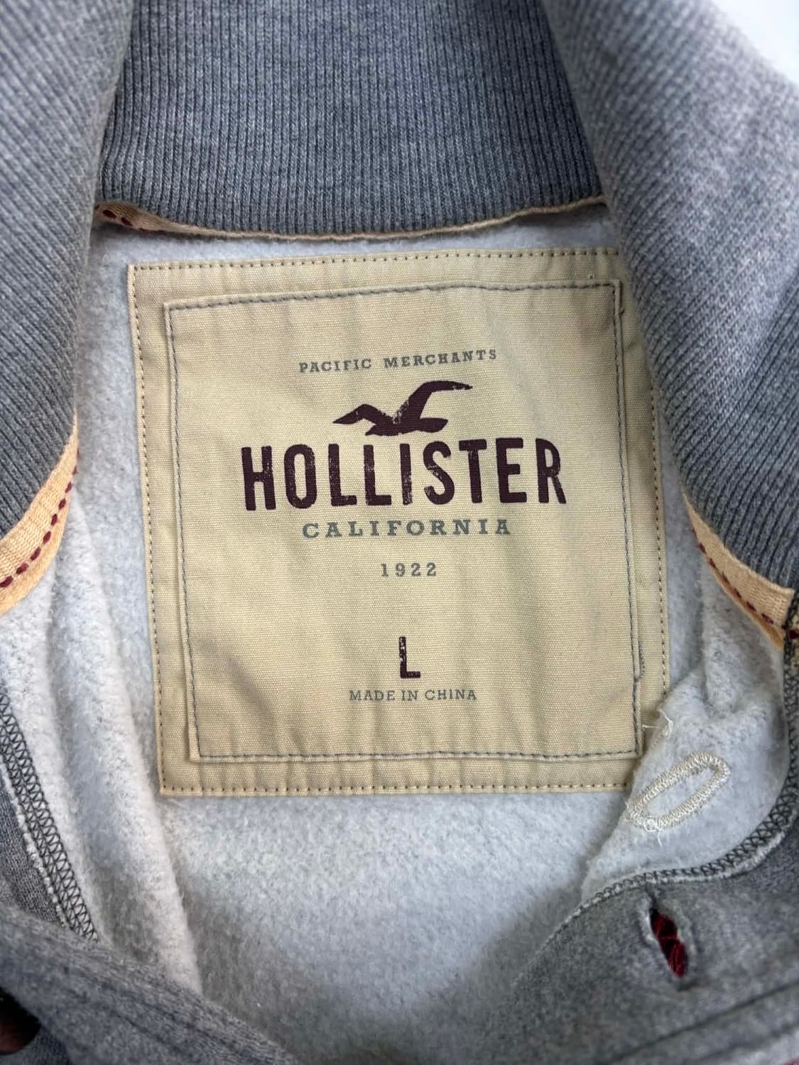 홀리스터 y2k 그레이 버튼 스냅 스웨트셔츠 자켓 희귀져지(L) 상품이미지4