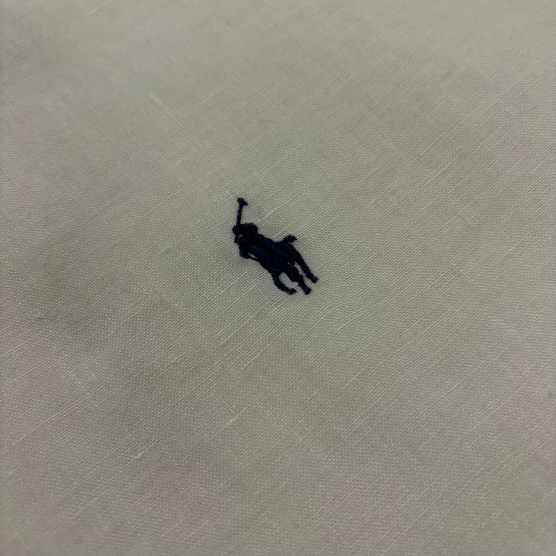 [M] 폴로 랄프로렌 린넨 신형 큐알 셔츠 화이트 긴팔 B828 상품이미지4