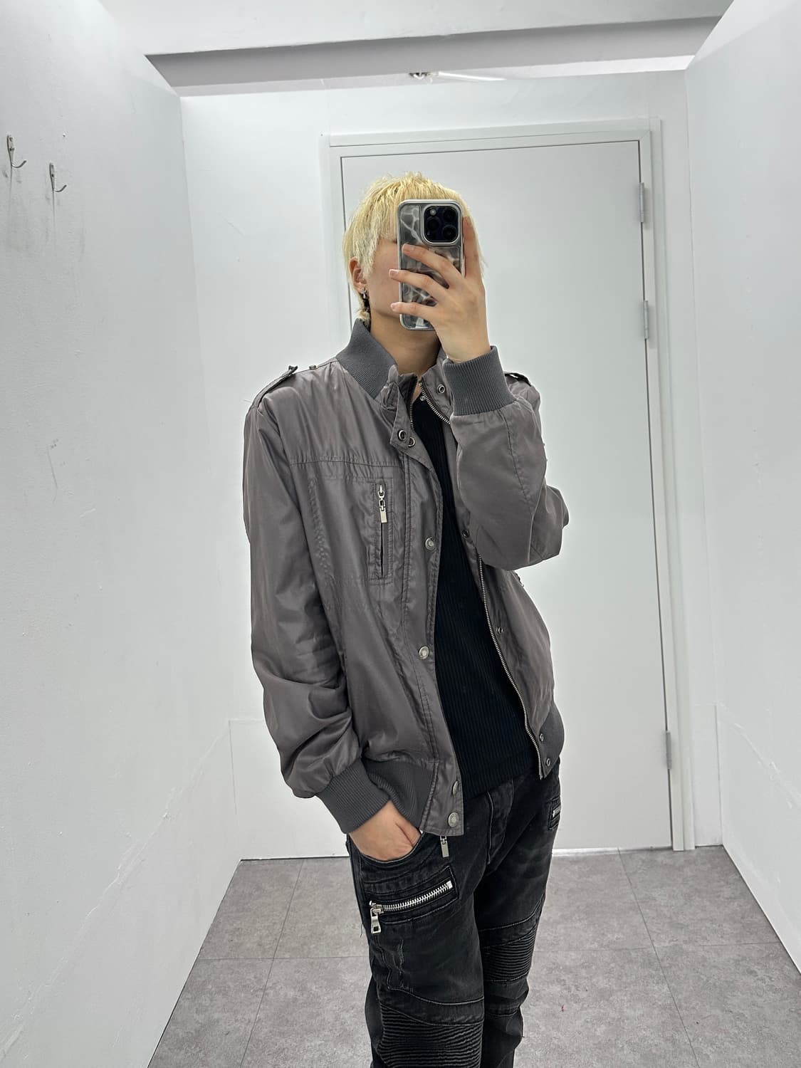 Vintage metallic multi pocket jacket 상품이미지2