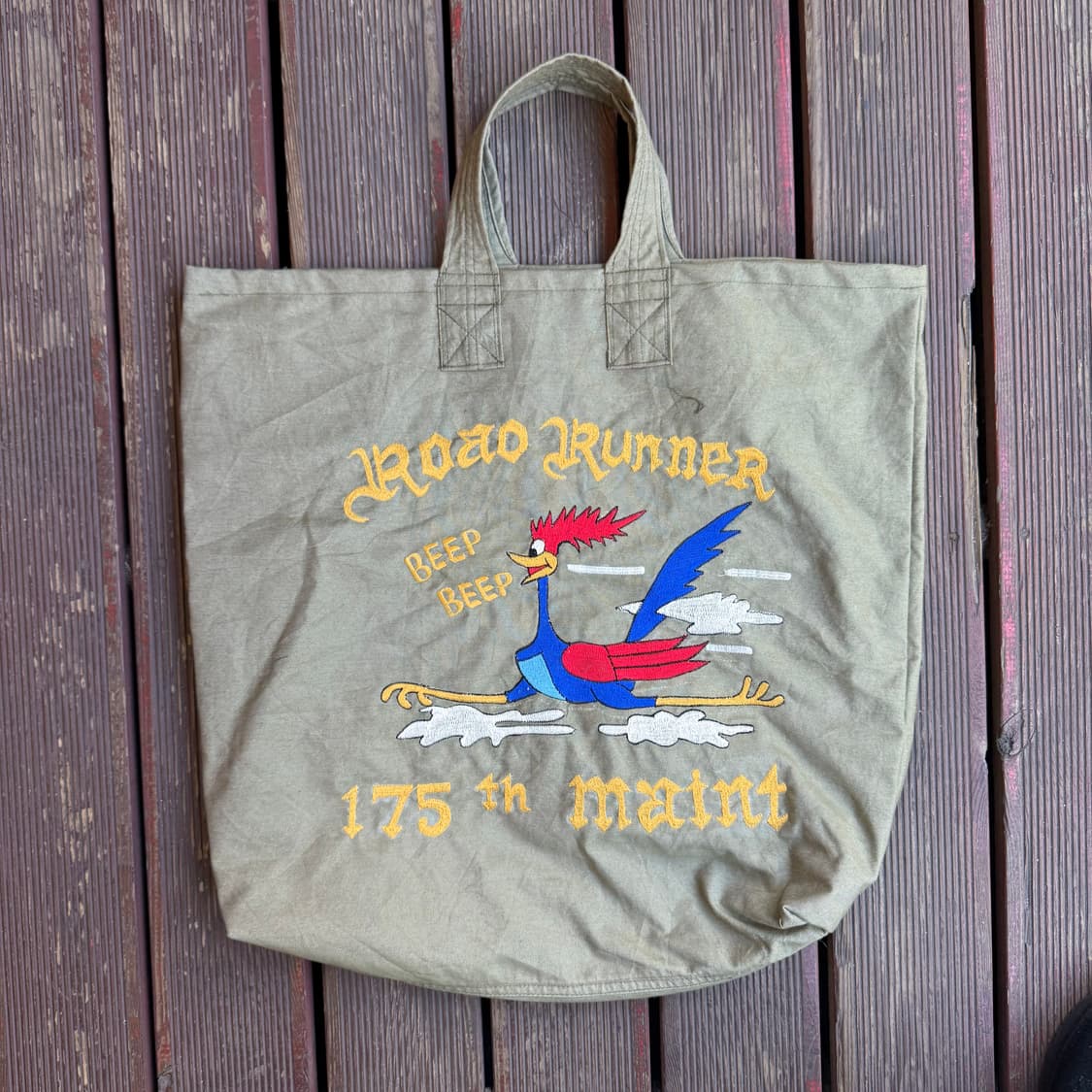 루니툰즈 로드러너 토트백 카키 상품이미지1