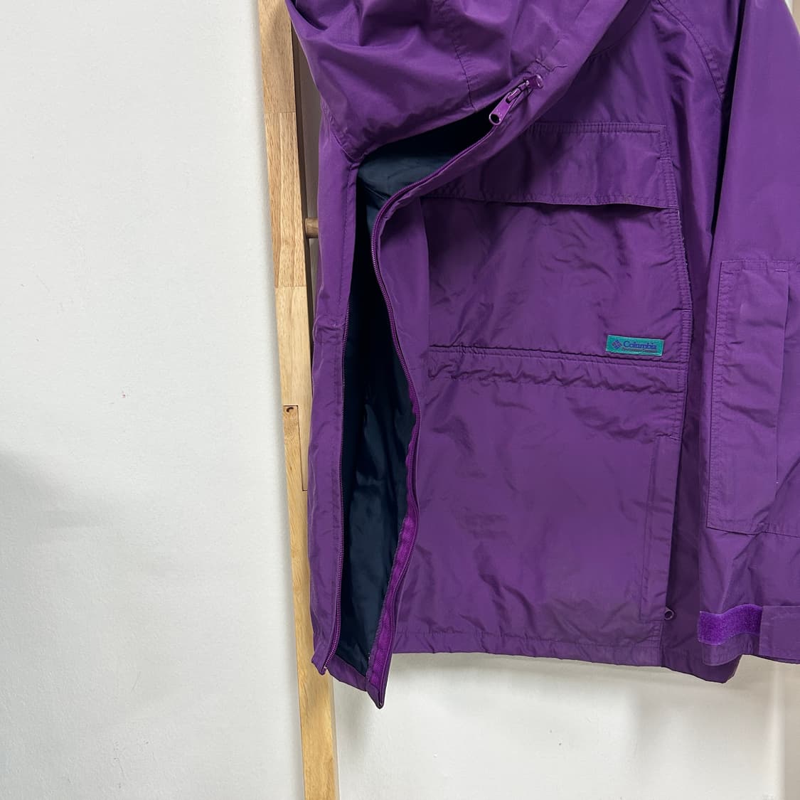 90's 빈티지 컬럼비아 나일론쉘 아노락 풀오버 자켓 상품이미지6