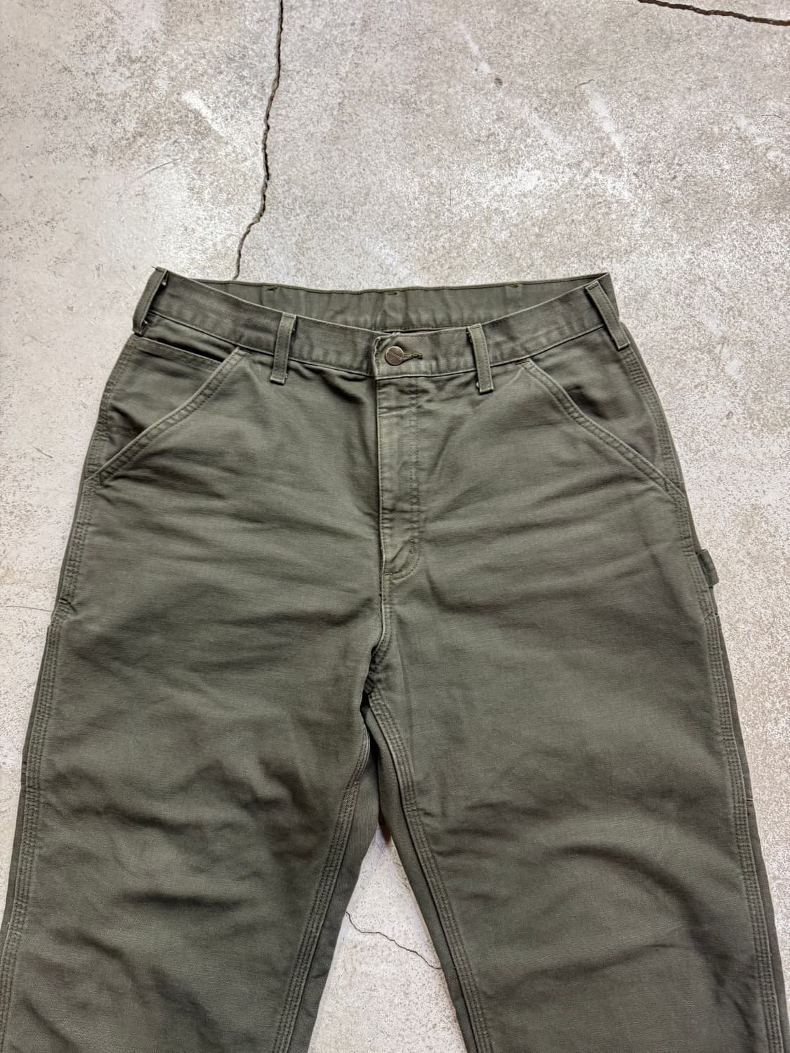 칼하트 B111 플란넬 라이닝 싱글니 워크팬츠(기장수선) 상품이미지3