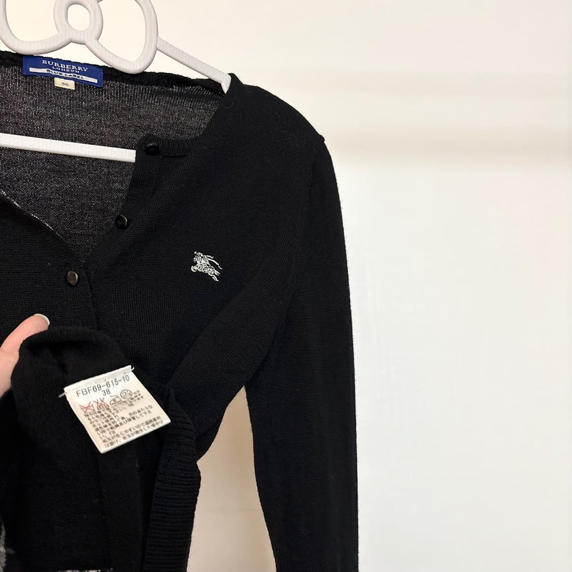 버버리 블루라벨 블랙 가디건 상품이미지4