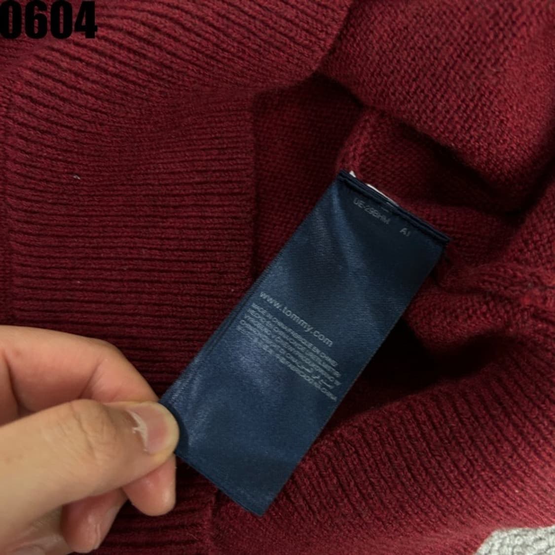 타미힐피거 레드 가디건집업 상품이미지3