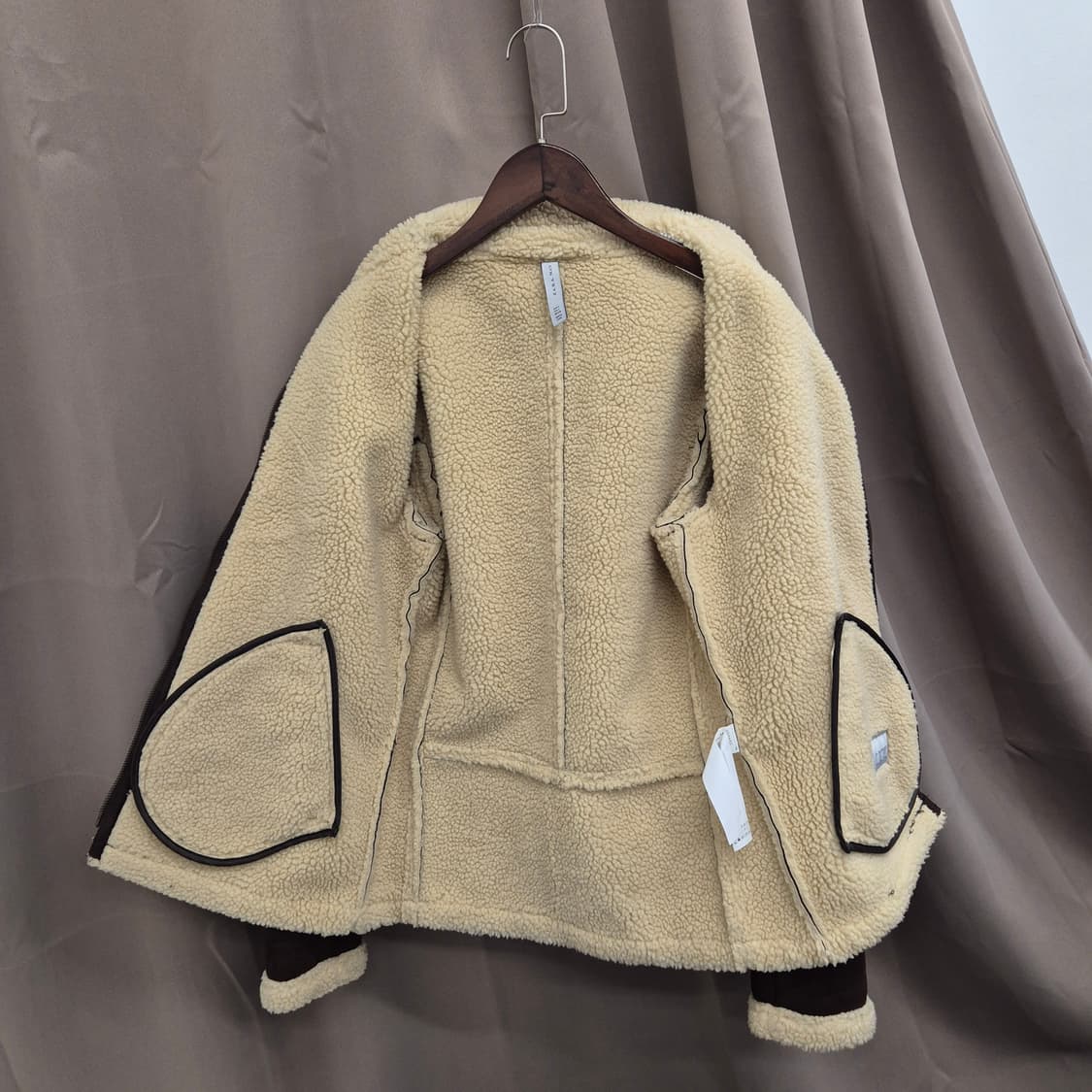 자라 맨 양털 무스탕 자켓 상품이미지4