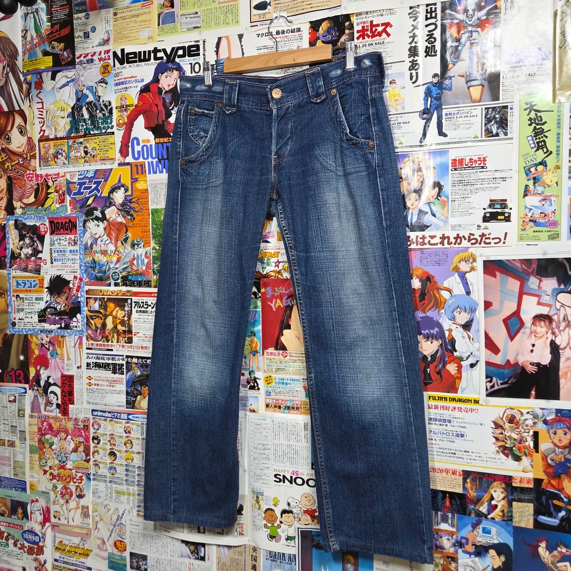 리바이스 513 신치백 로우라이즈 버튼 플라이 데님 팬츠 상품이미지6