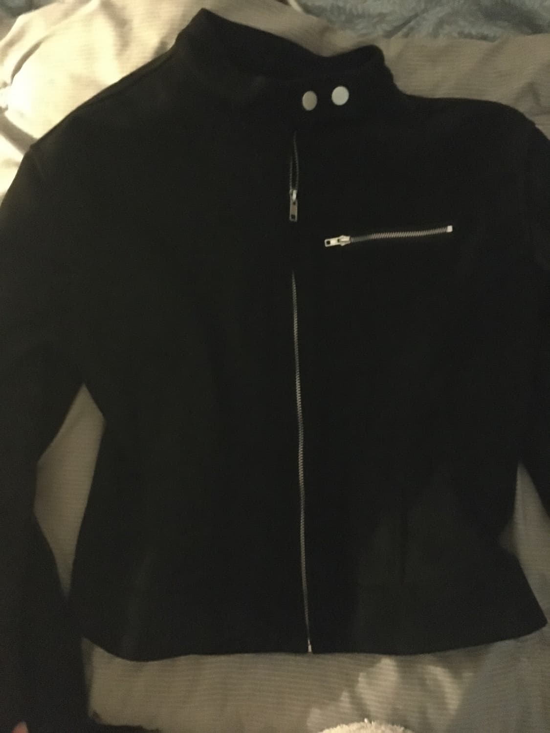 블랙 레더자켓 상품이미지1