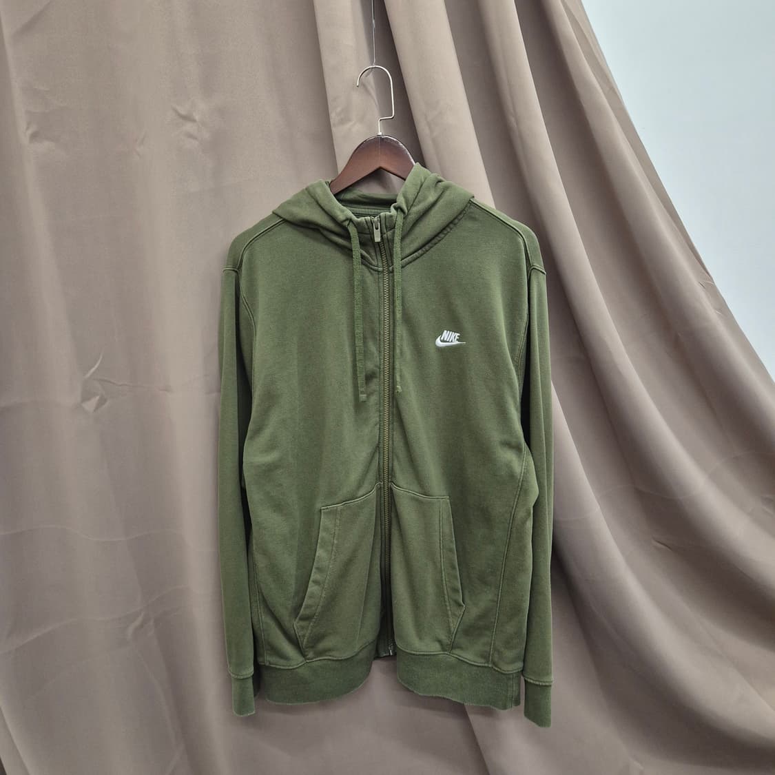 나이키 카키 후드 집업 L 상품이미지1