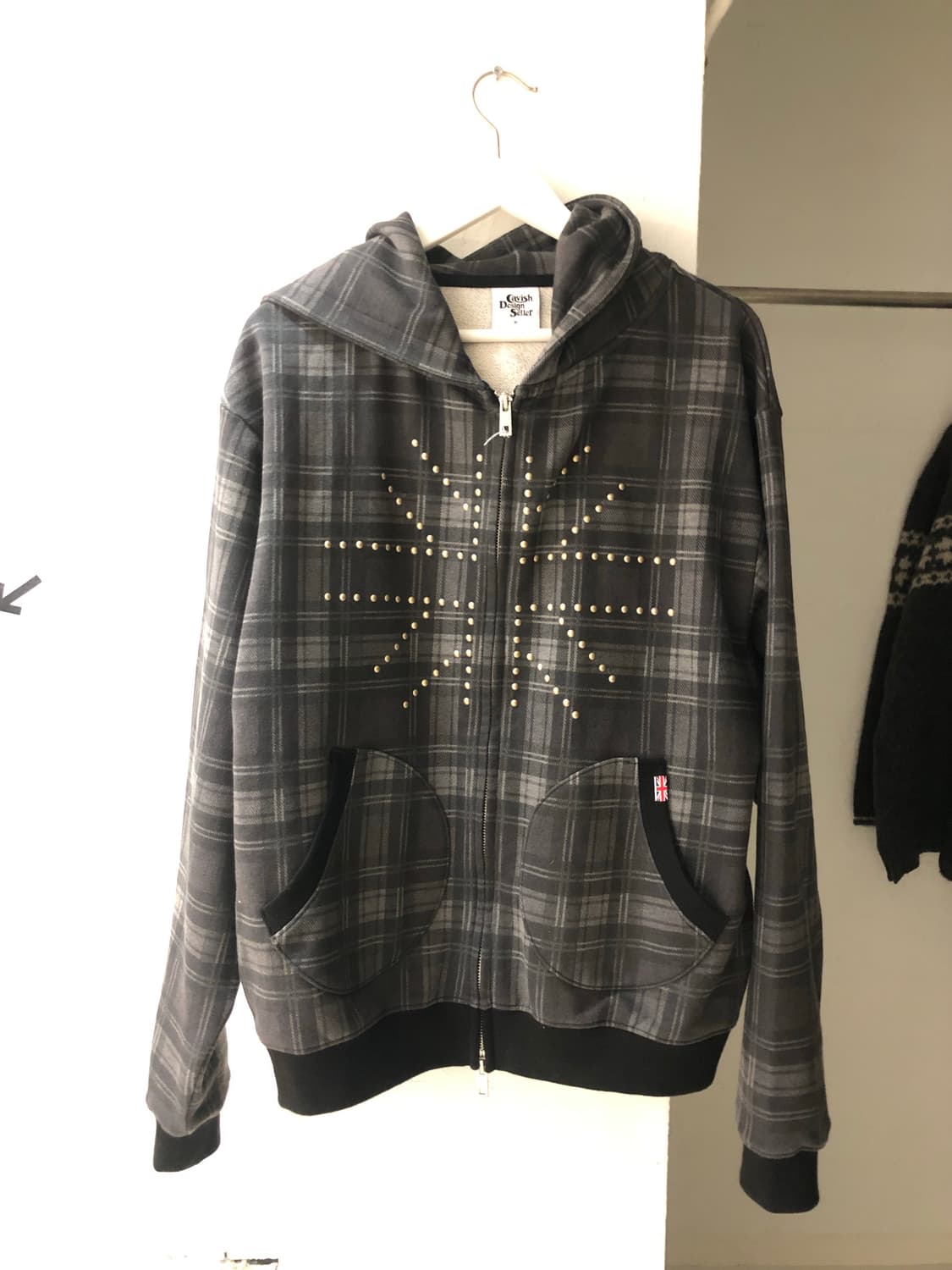 Cavish 체크 후드집업 상품이미지1