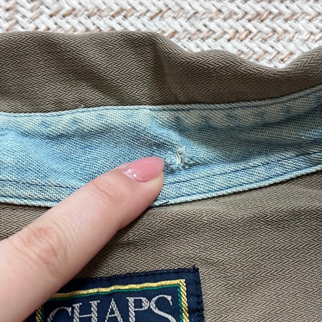 [정품] 챕스 브라운 포켓 셔츠 [ M ] 상품이미지9