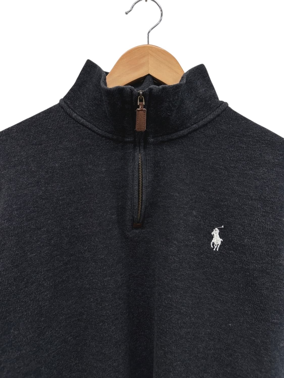 폴로 반집업 니트 차콜 (2XL) 상품이미지3