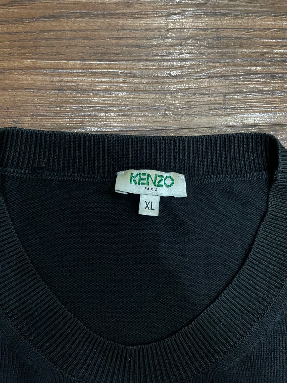 겐조 KENZO 삼선로고 니트 풀오버 블랙 상품이미지7