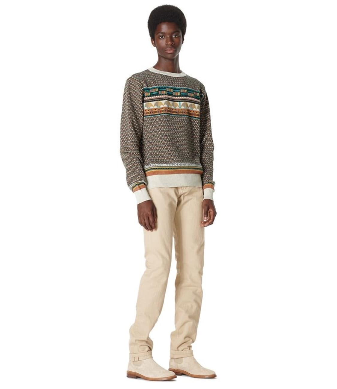 [L]아페쎄 A.P.C. 아케이드 피에르 크루넥 코튼 스웨터 니트 상품이미지1