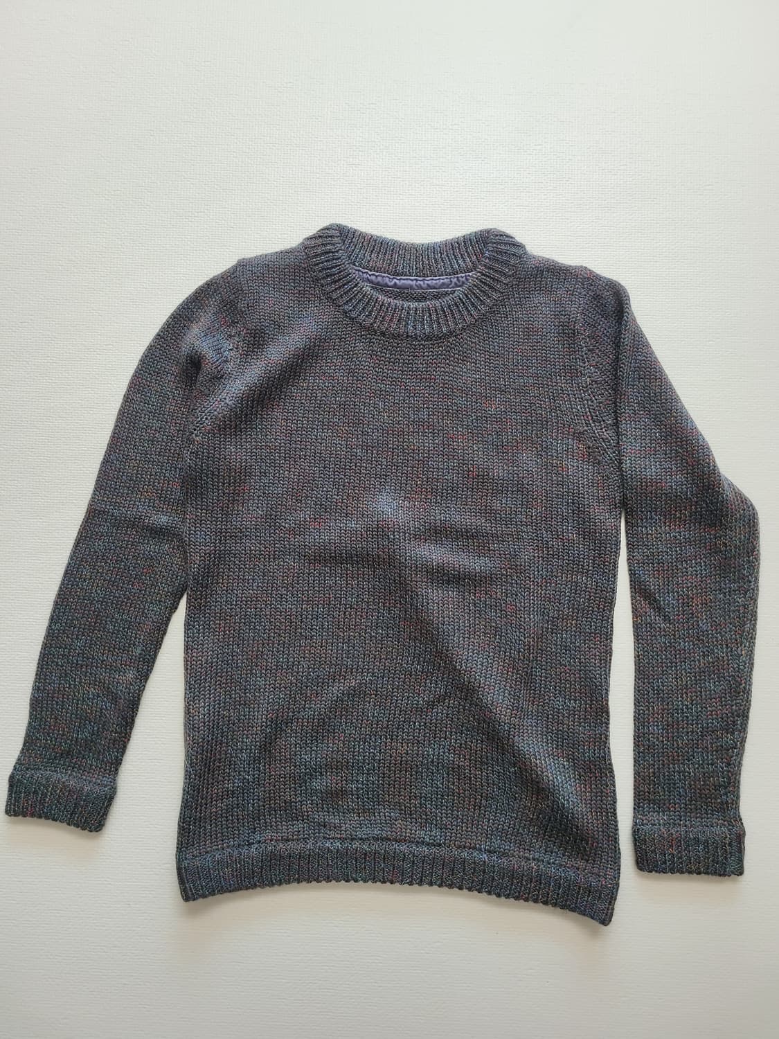 몰리 Mouli 남자 라운드넥 울 니트 100 카키 상품이미지1