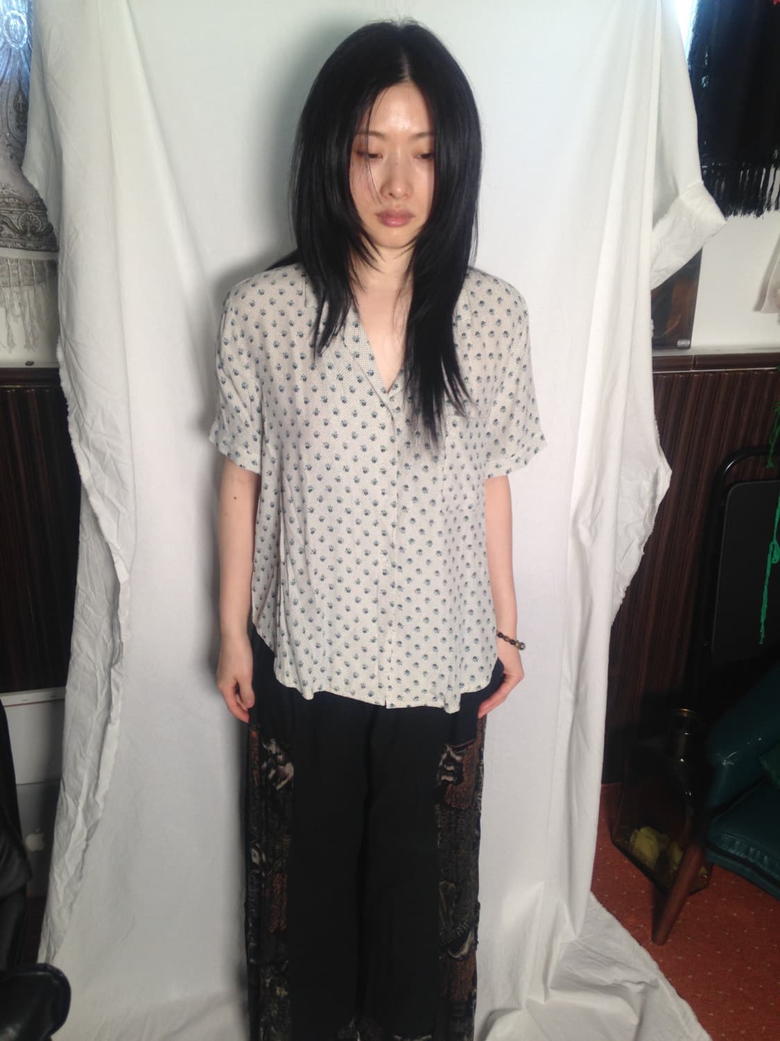 플로럴 패턴 셔츠 상품이미지2