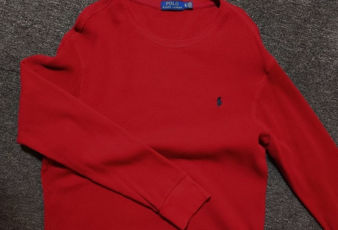 XL 폴로랄프로렌 와플 니트 레드 상품이미지1