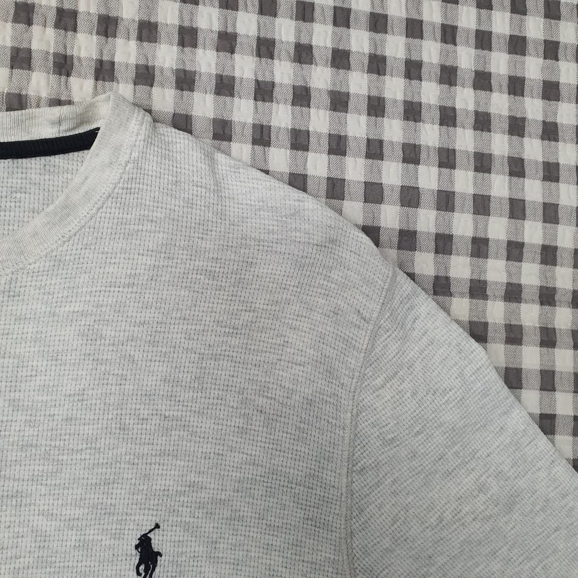 폴로 랄프로렌 와플 슬리브 면티 남자95 상품이미지3