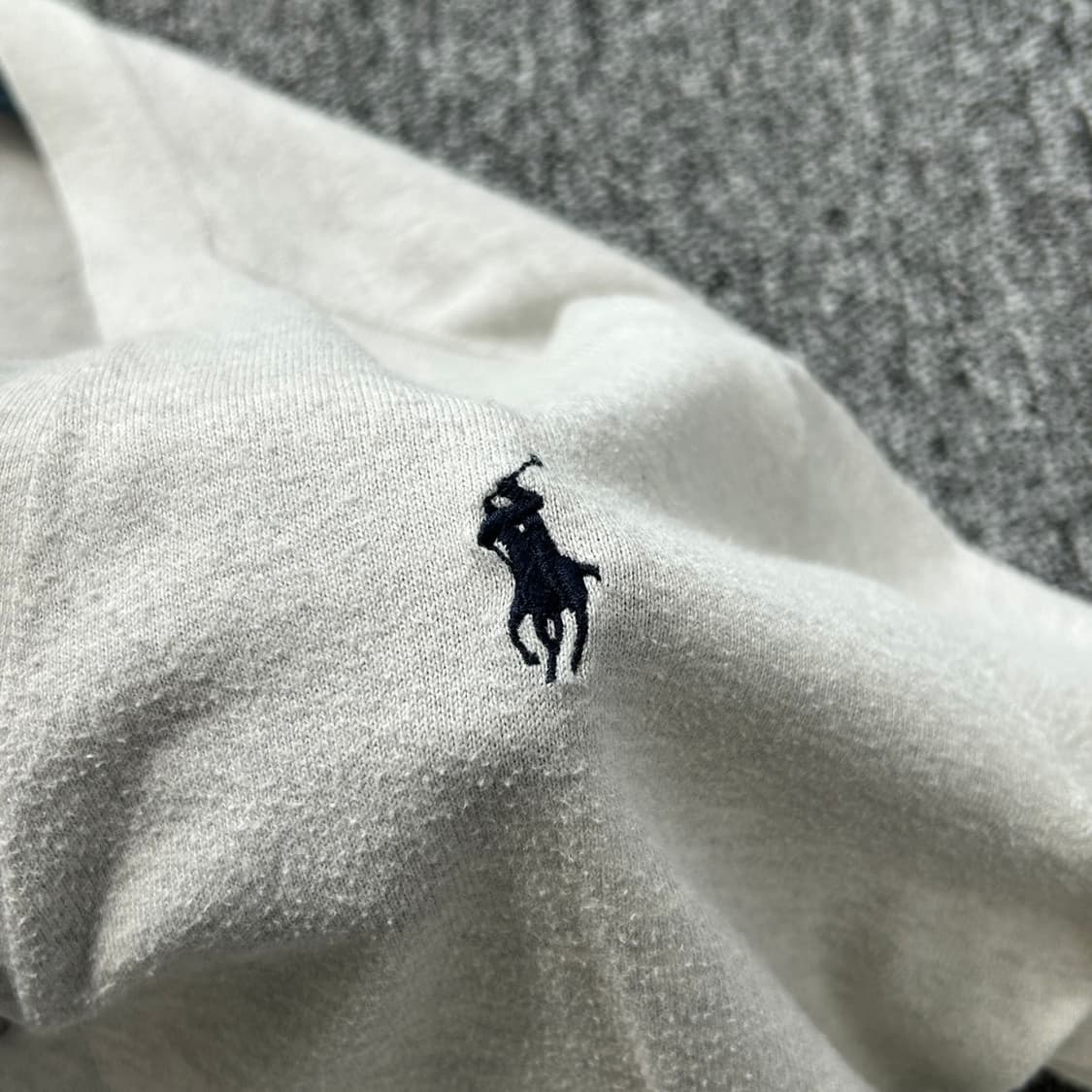 폴로 랄프로렌 멜란지 그레이 코튼 가디건  상품이미지3