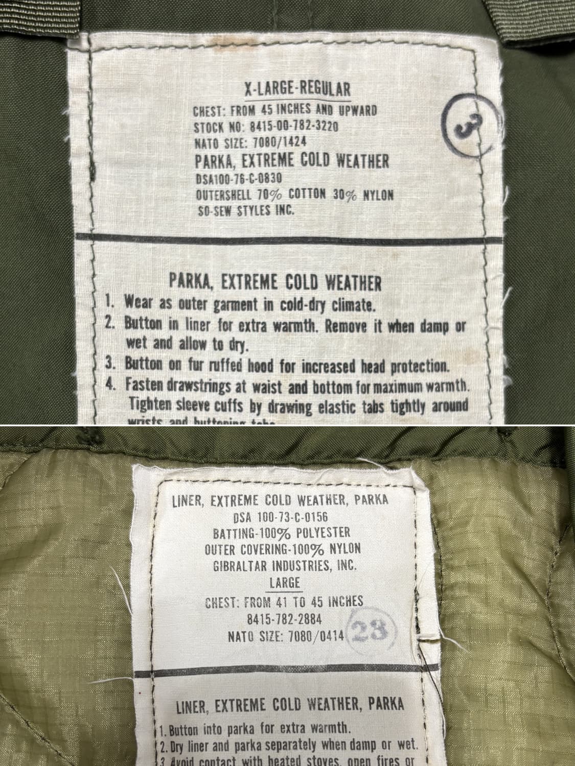 70s 오리지널 m65 피쉬테일 파카 상품이미지3