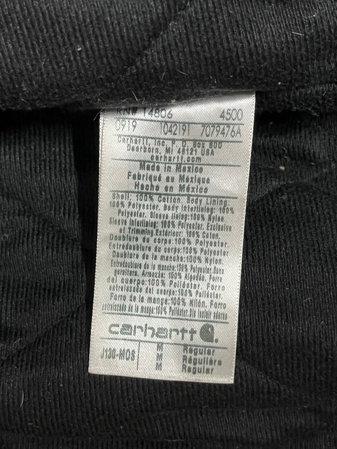 칼하트 액티브 자켓 J130 MOS M 상품이미지4