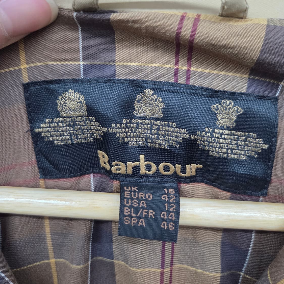 바버 퀼팅 벨티드 자켓 남m 상품이미지6