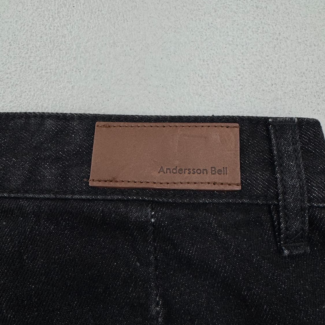 앤더슨벨 카리스 러프 라인 그런지 부츠컷 데님팬츠 상품이미지6