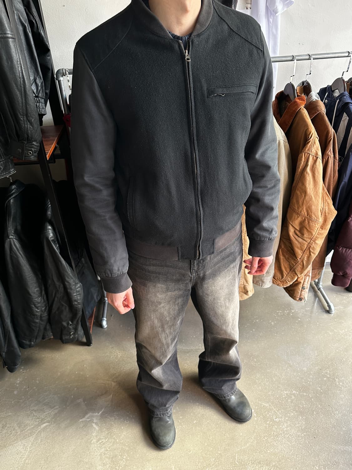 Levis 울 집업 블루종  상품이미지6