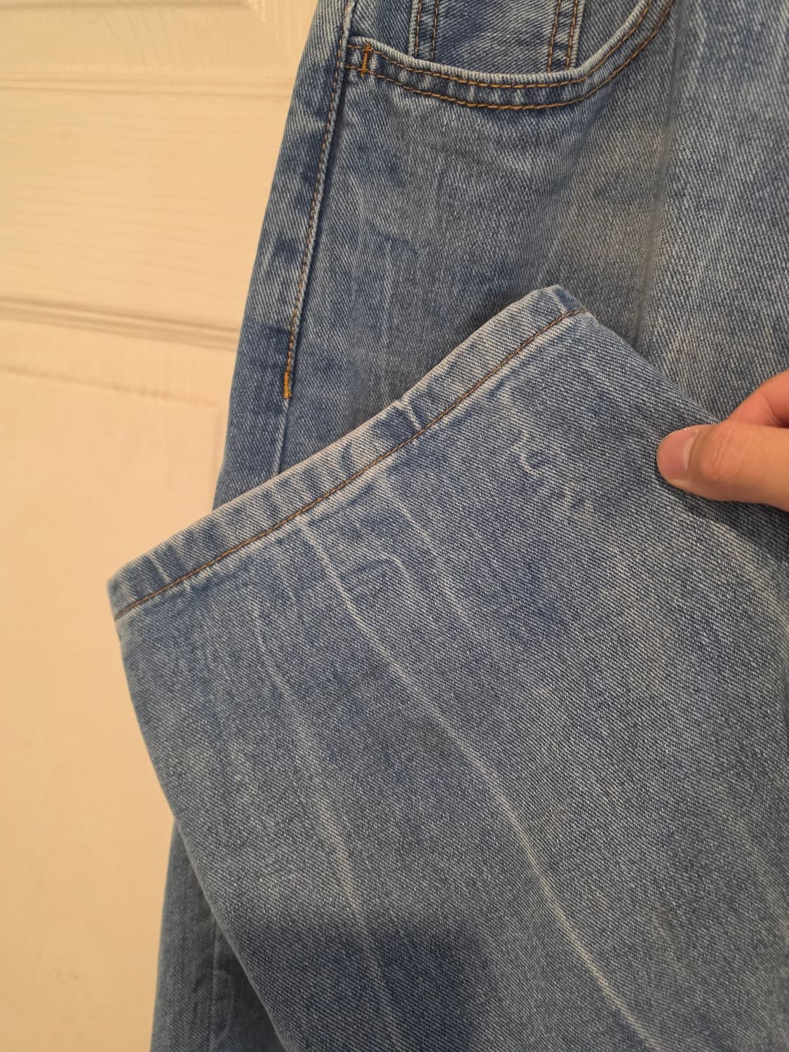 밀로아카이브 커브드 팬츠 S (28) 라이트블루 상품이미지6