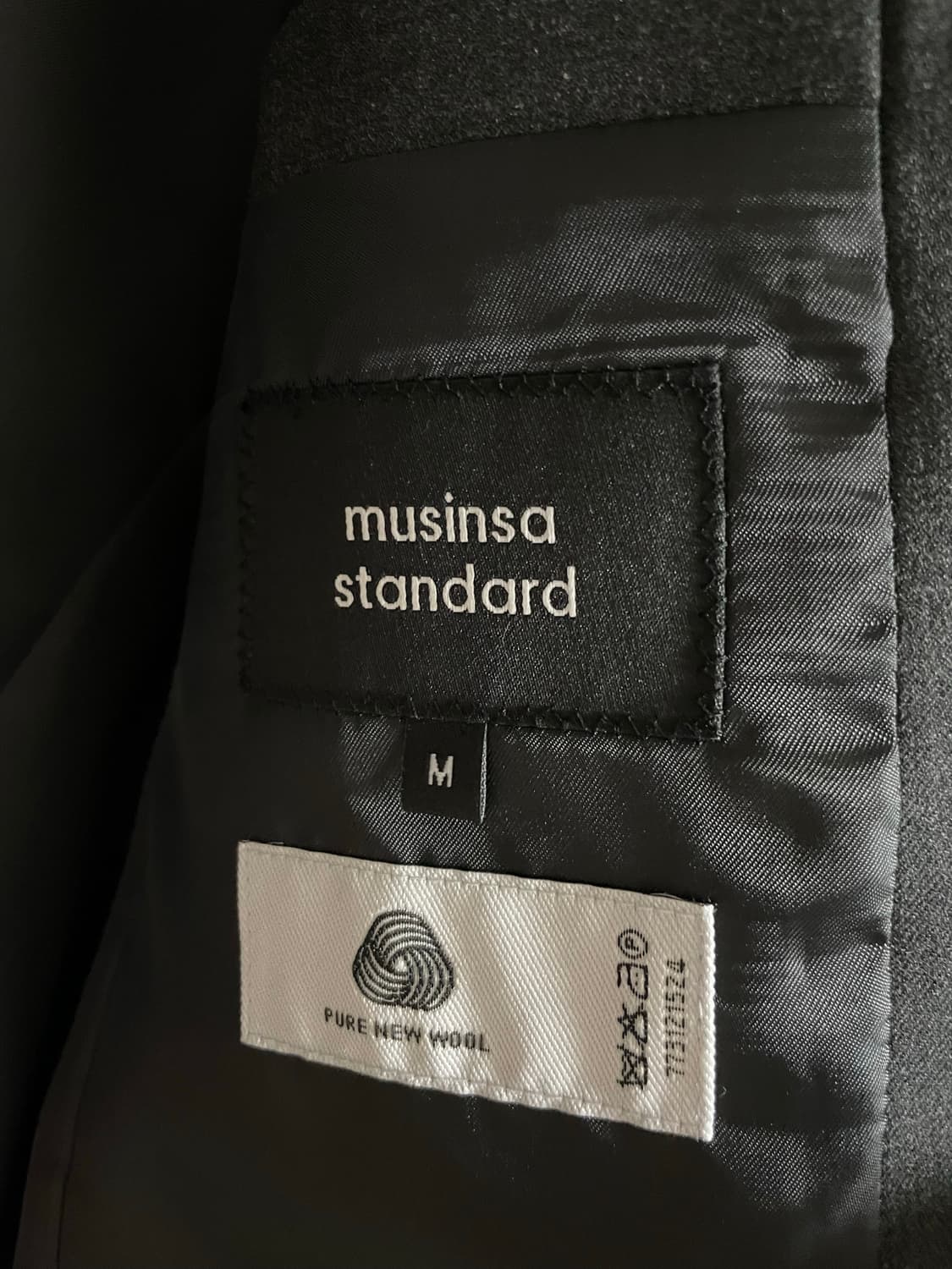 무탠다드 울 차콜 그레이 블레이저 m 상품이미지4