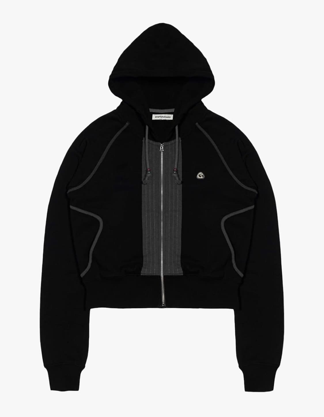 코이세이오 스마트어반유즈풀 퍼커링 후드집업 블랙 상품이미지1