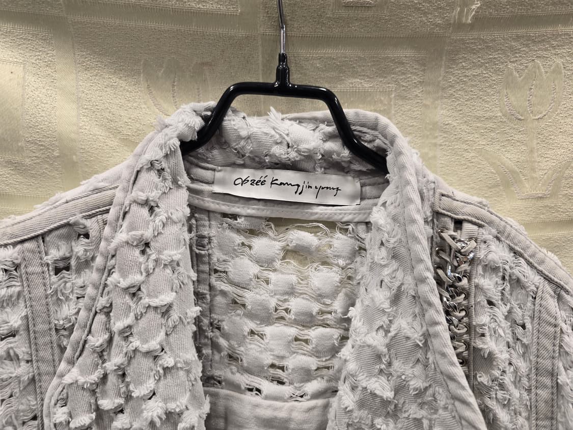 오브제 Oblee  데미지 데님조끼 프리사이즈 상품이미지2