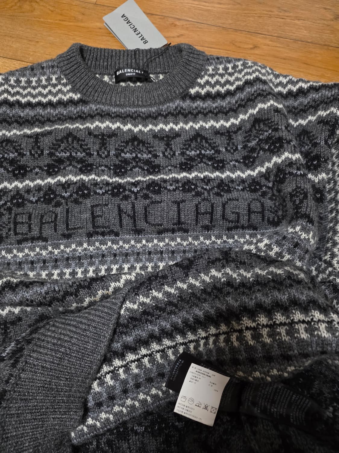 발렌시아가 페어아일 노르딕 니트  상품이미지2