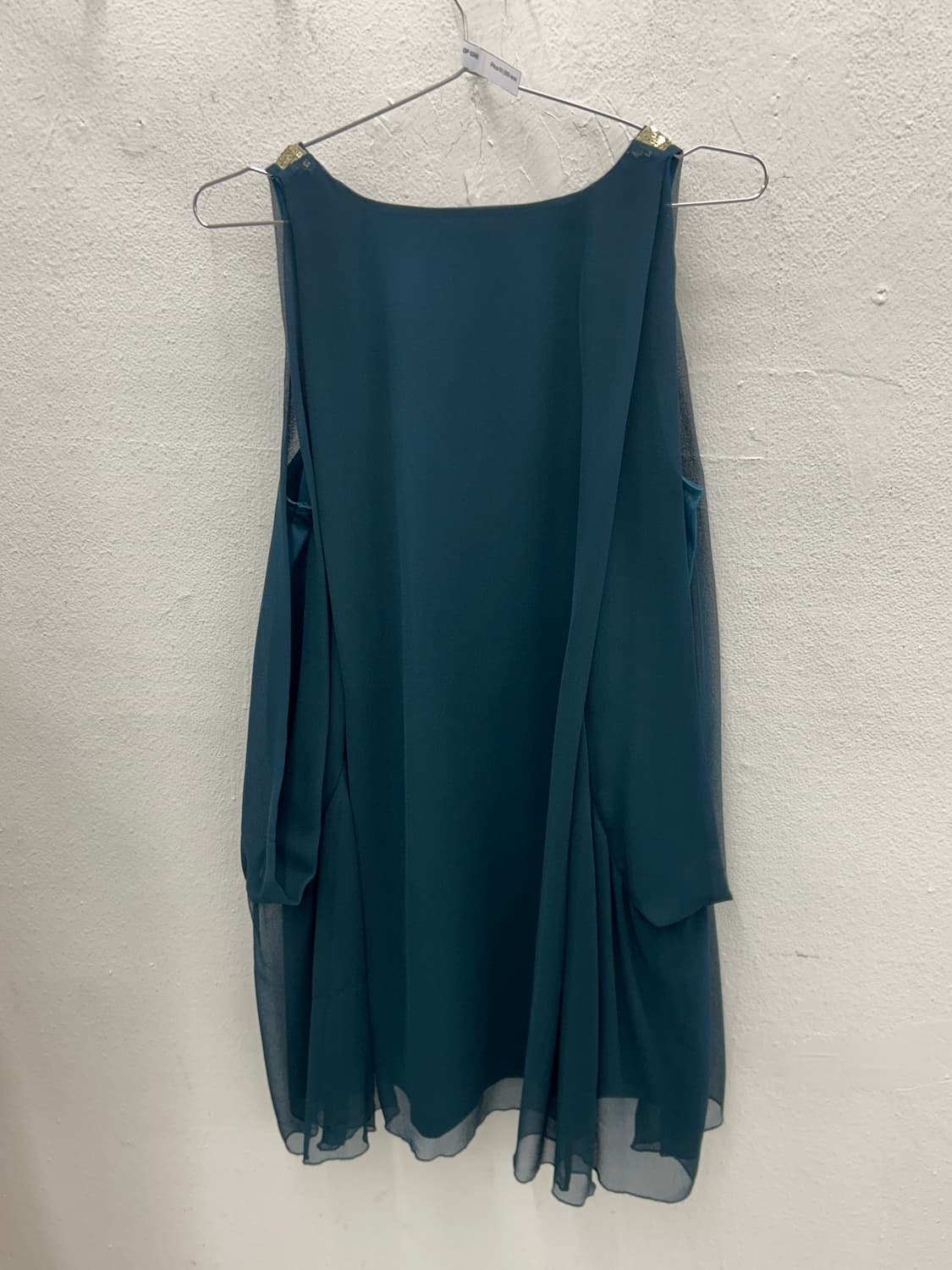 숄더스팽클 실크드레스 상품이미지3