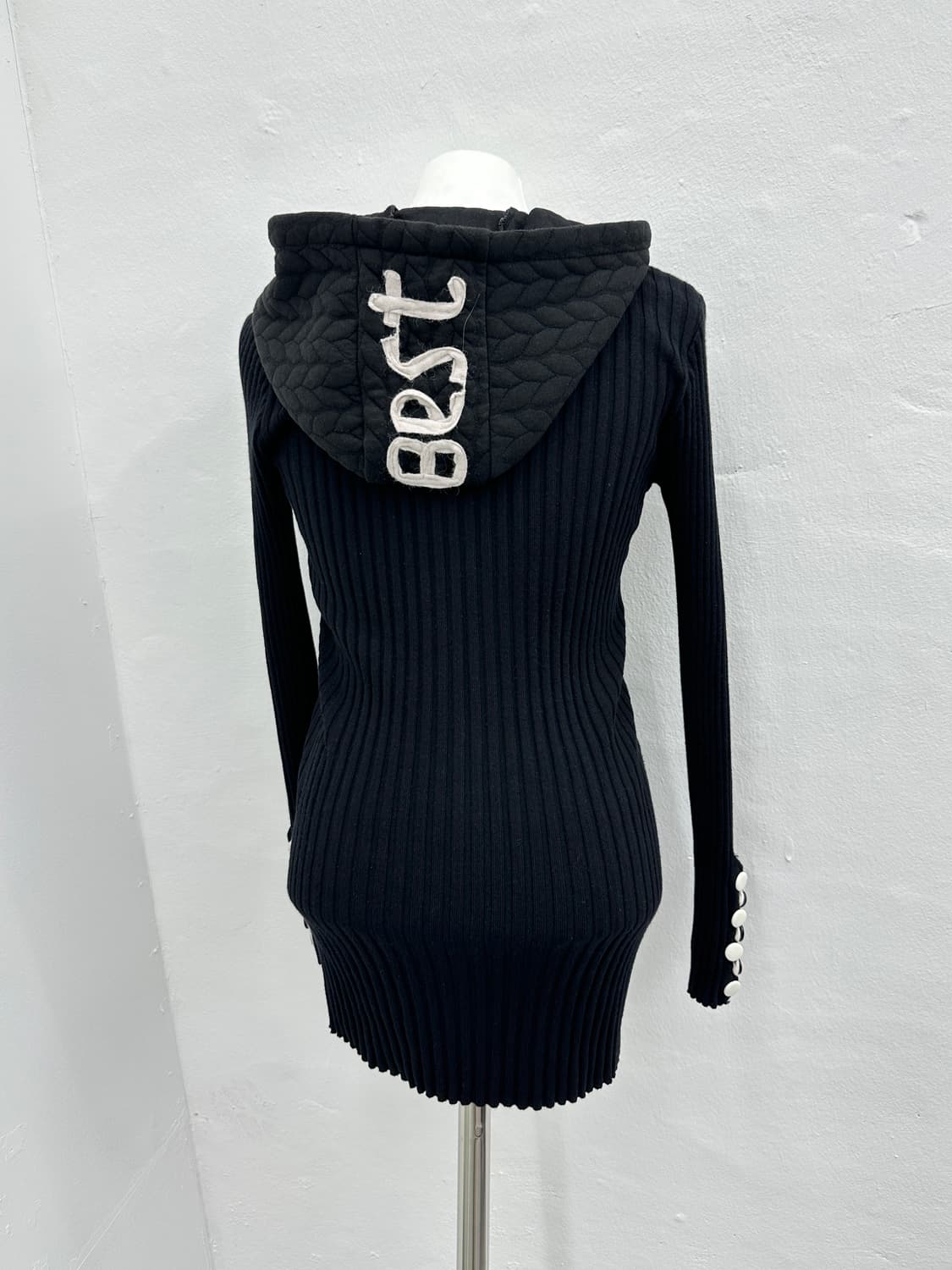 Vintage lettering slim sleeve hood  상품이미지3