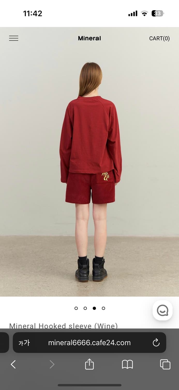 Mineral Hooked sleeve (Wine) 상품이미지3