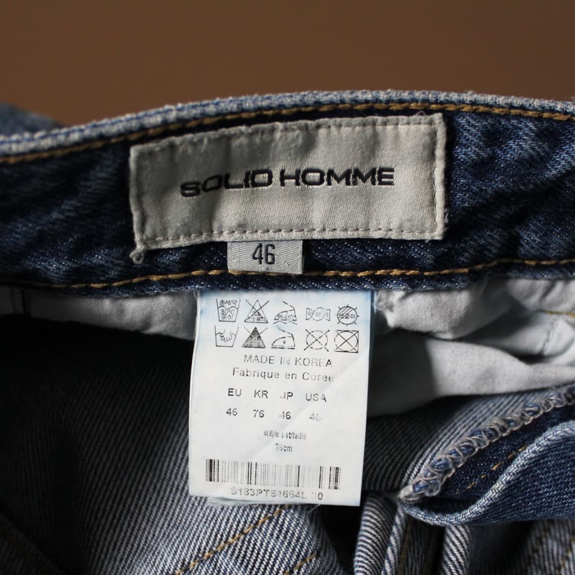 Solid Homme 솔리드 옴므 연청 데님 팬츠  상품이미지5