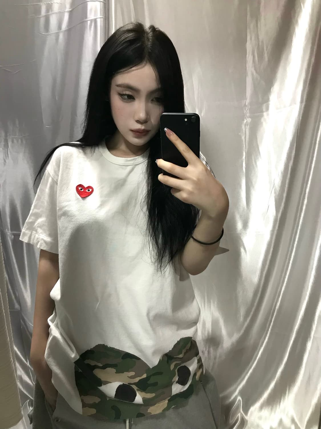 꼼데가르송 빅 카고 하트 반팔티 상품이미지1