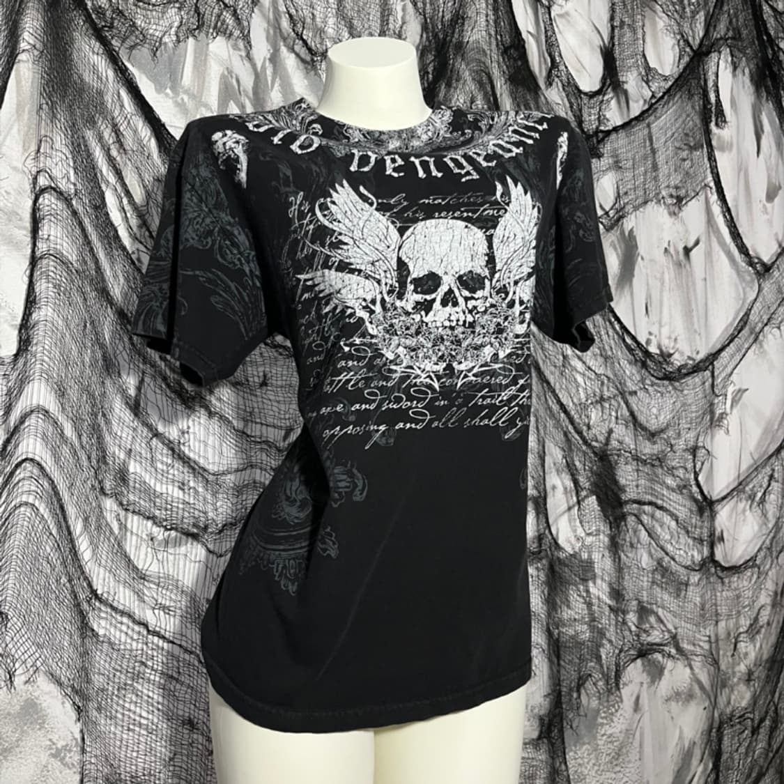 Punk skull Gothic detail t-shirt 상품이미지2
